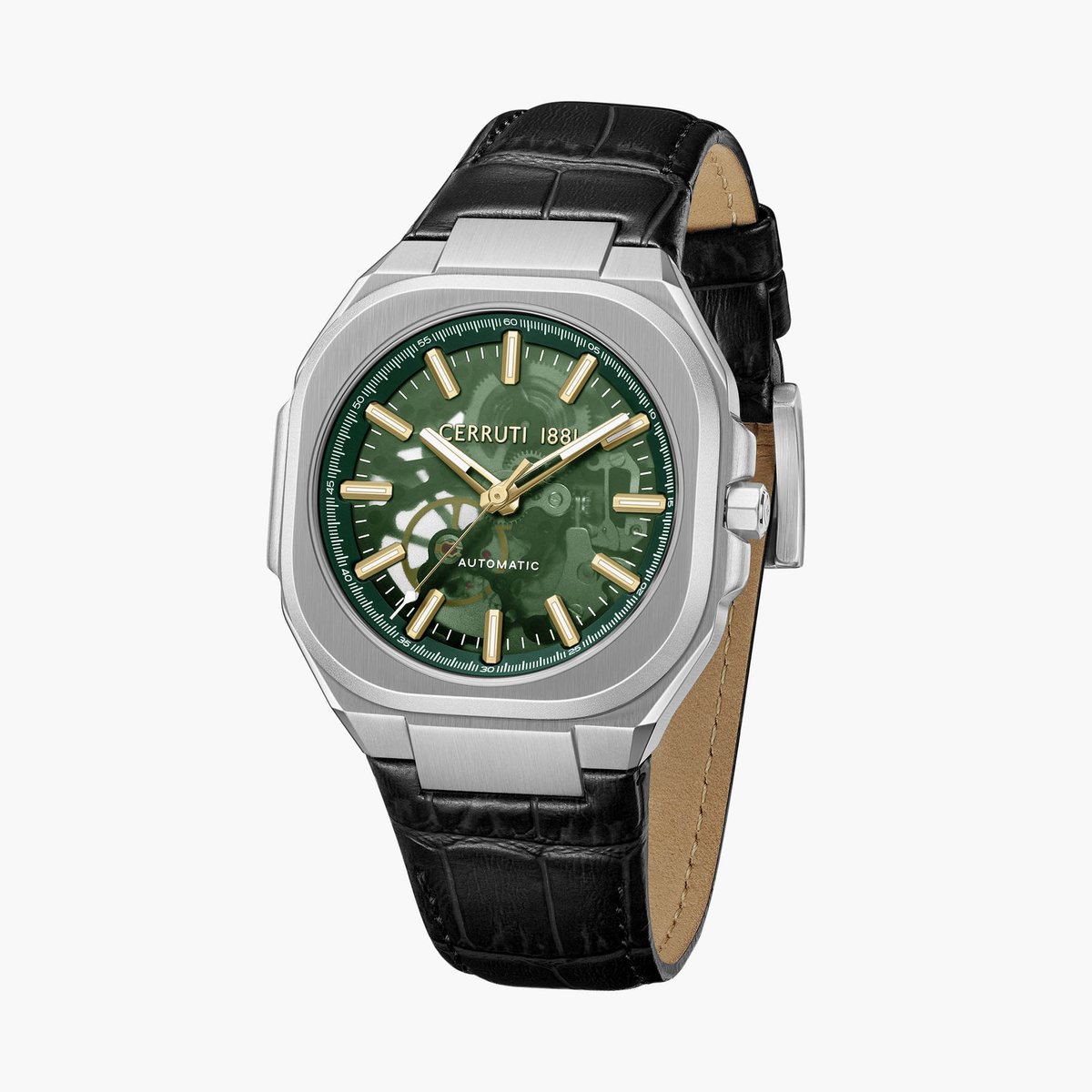 CERRUTI 1881 Leather Strap Automatic Watch - CECIWGE0050204