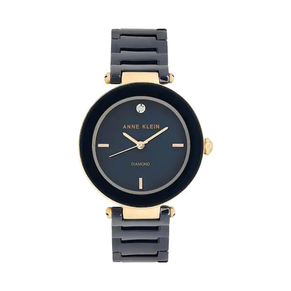 Anne Klein NDAK1018RGNV Analog Watch For Women