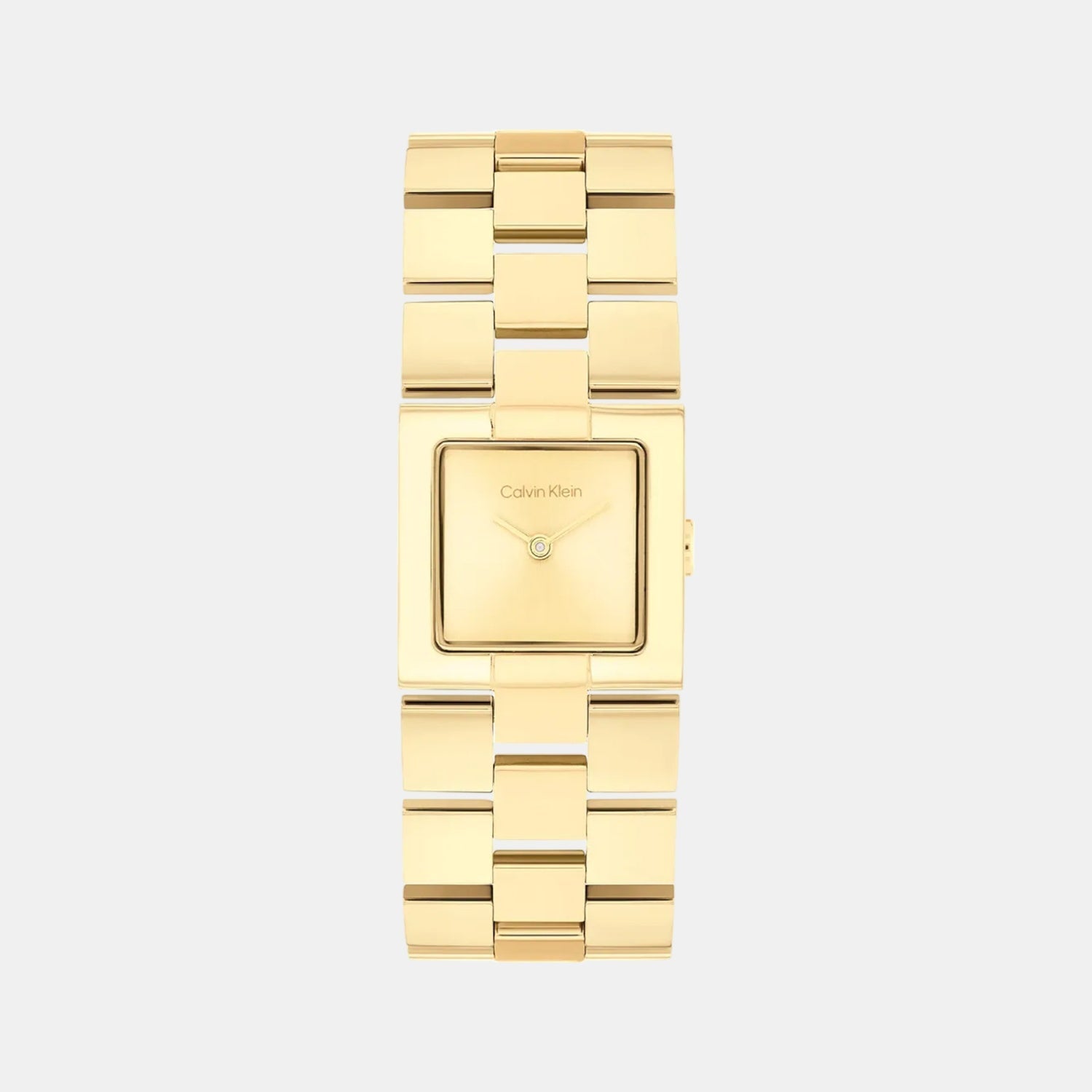 Ck Meridian Women Quartz Thin Gold Dial Analog Stainless Steel Watch 25100089