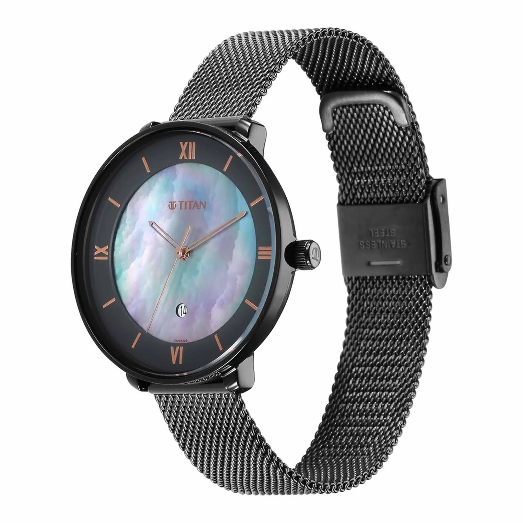 Titan Workwear Mother Of Pearl Dial Women Watch 2651QM04
