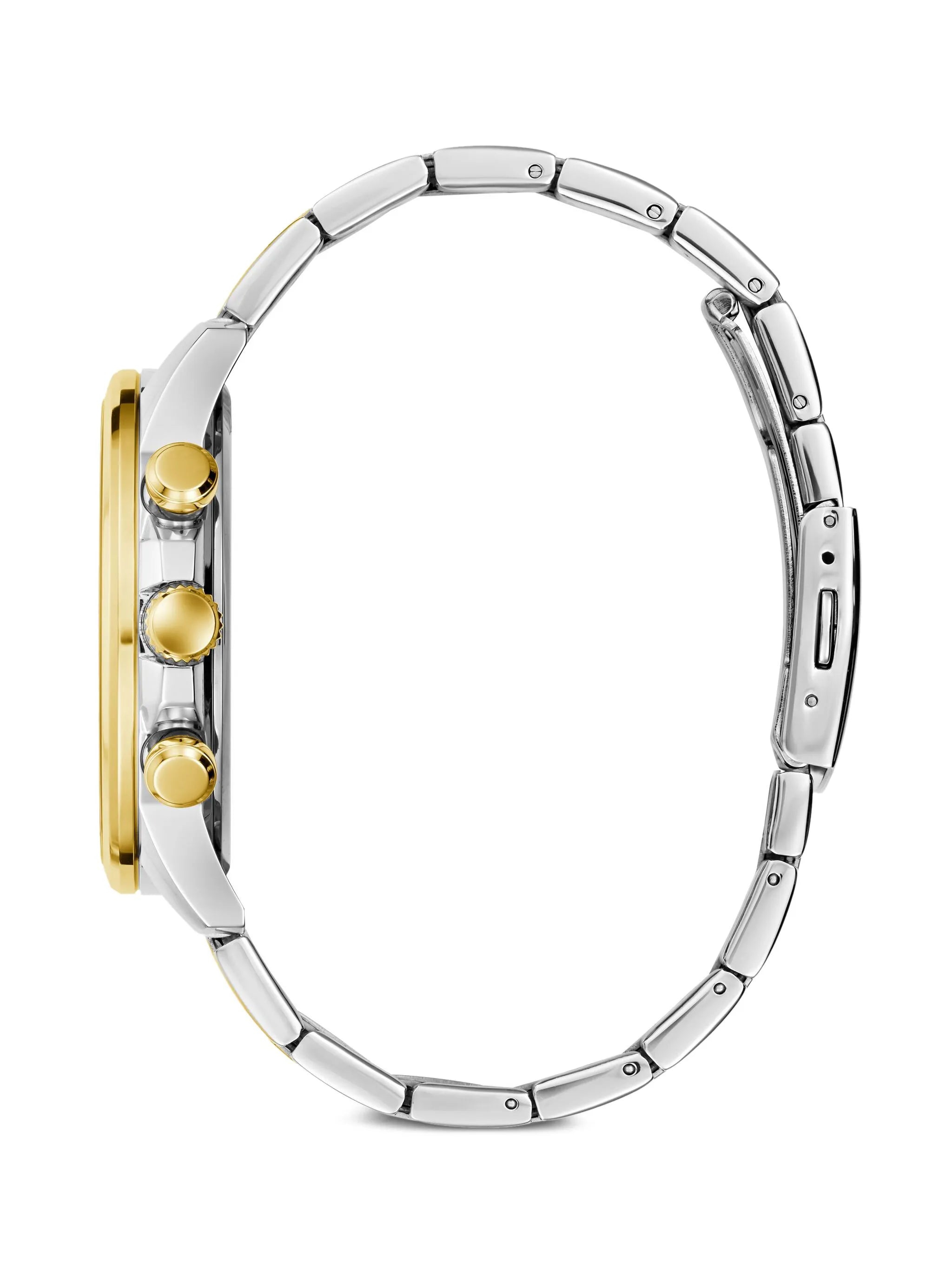 GUESS Mens Two Tone Multi-function Watch GW0900G5