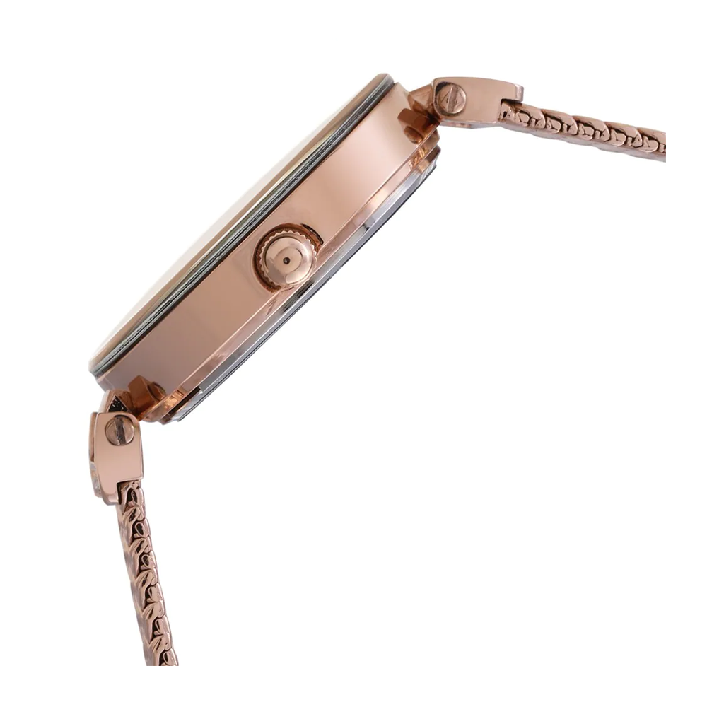 Anne Klein Womens Rose Gold Dial Analogue Watch - NBAK1906RGRG