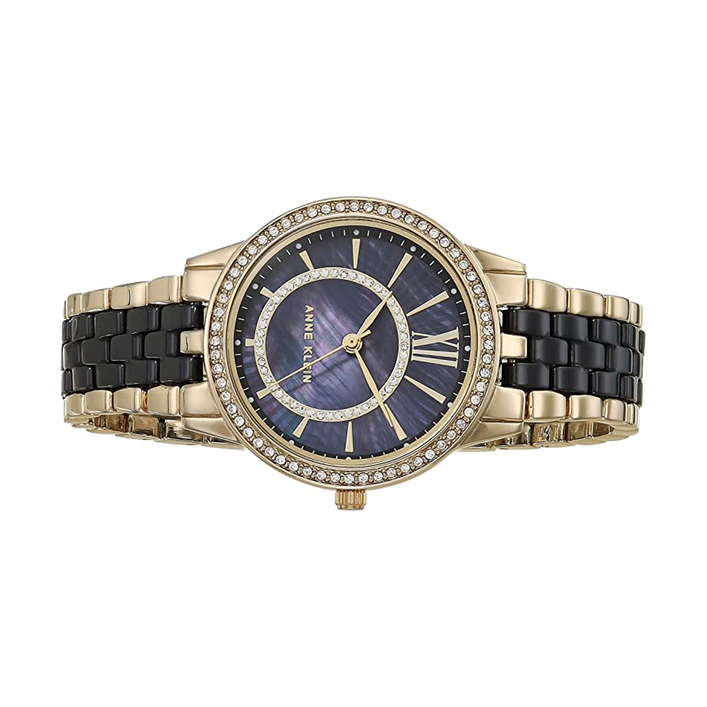 Anne Klein Analog Black Dial Women's Watch - NCAK3672BKGB