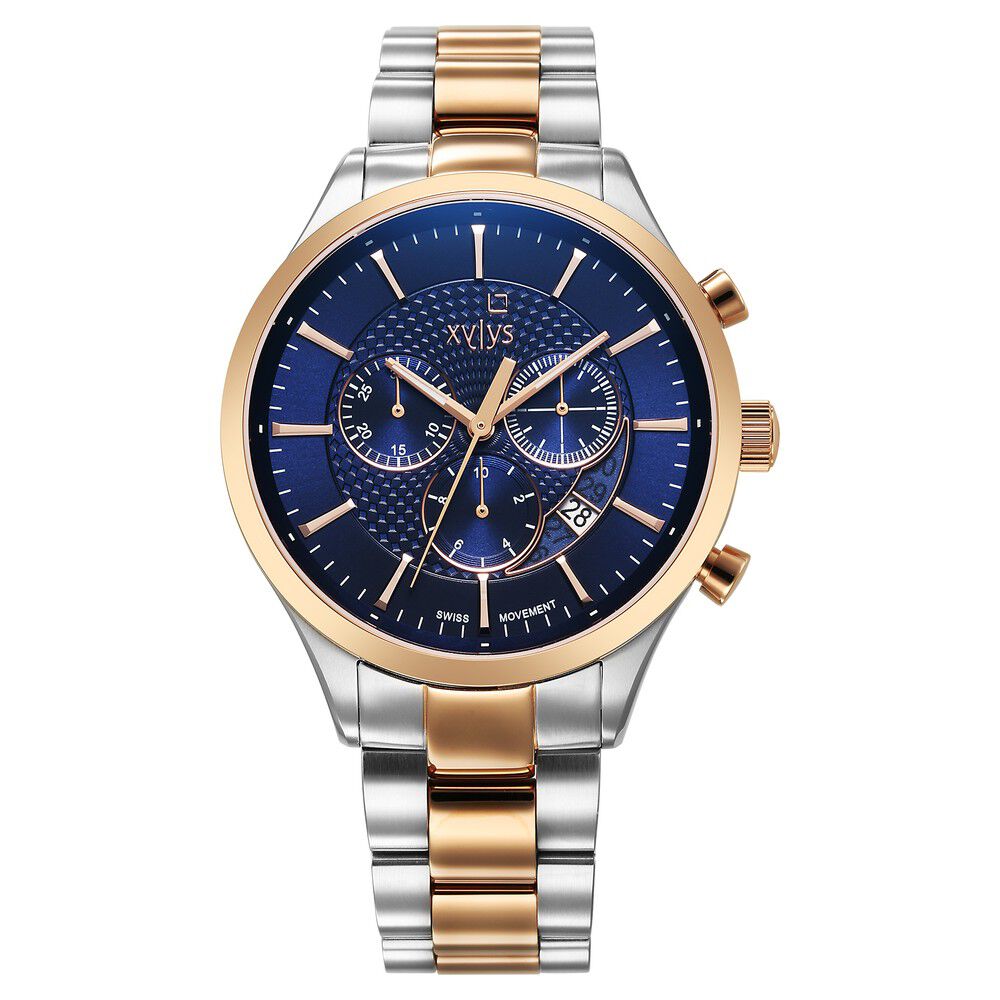Xylys Triumph Swiss Chronograph Stainless Steel Blue Dial Watch for Men 40056KM01E