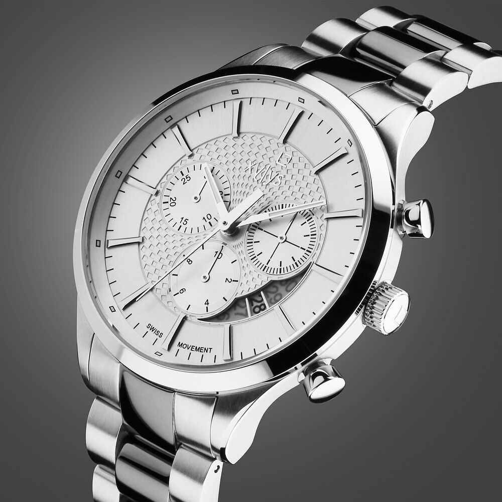 Xylys Triumph Swiss Chronograph Stainless Steel White Dial Watch for Men 40056KM02E
