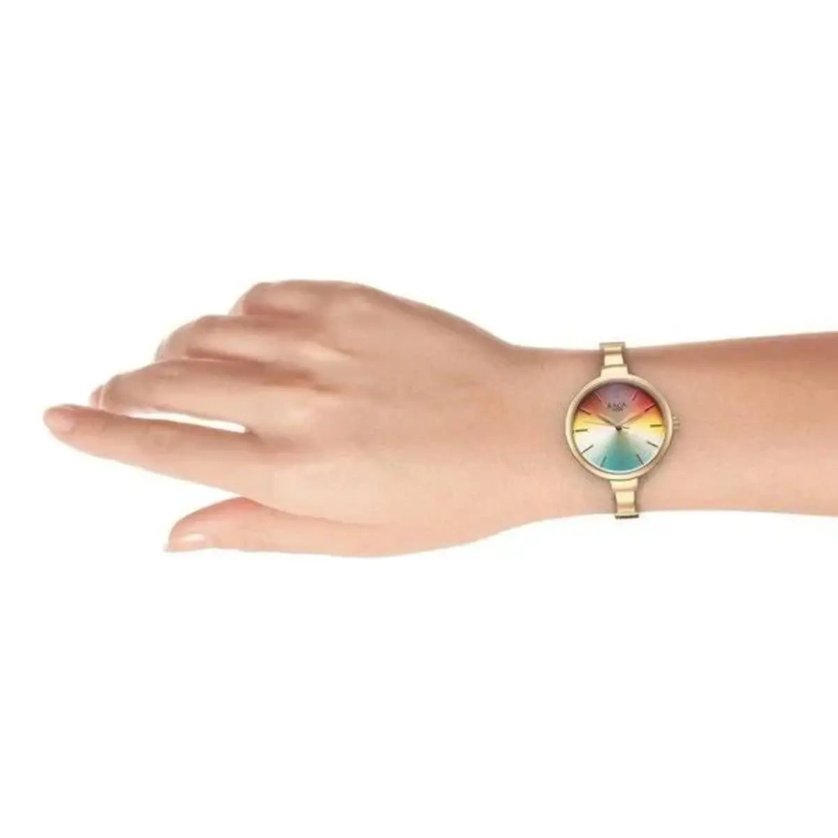 Titan Raga Showstopper Quartz Analog Multicoloured Dial Metal Strap Watch for Women 95273WM01