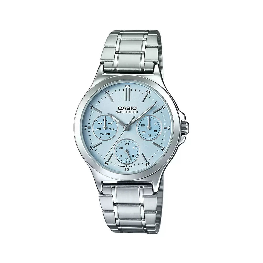 Casio ENTICER LADIES LTP-V300D-2AUDF - A1147 Silver Multi-Dial - Women's Watch