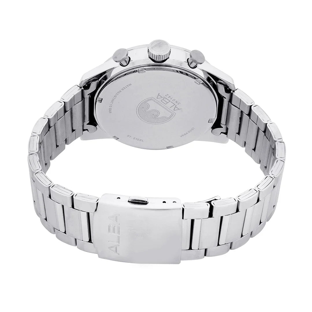 ALBA Sky Blue + White Dial Chronograph Men's Watch A4B011X1