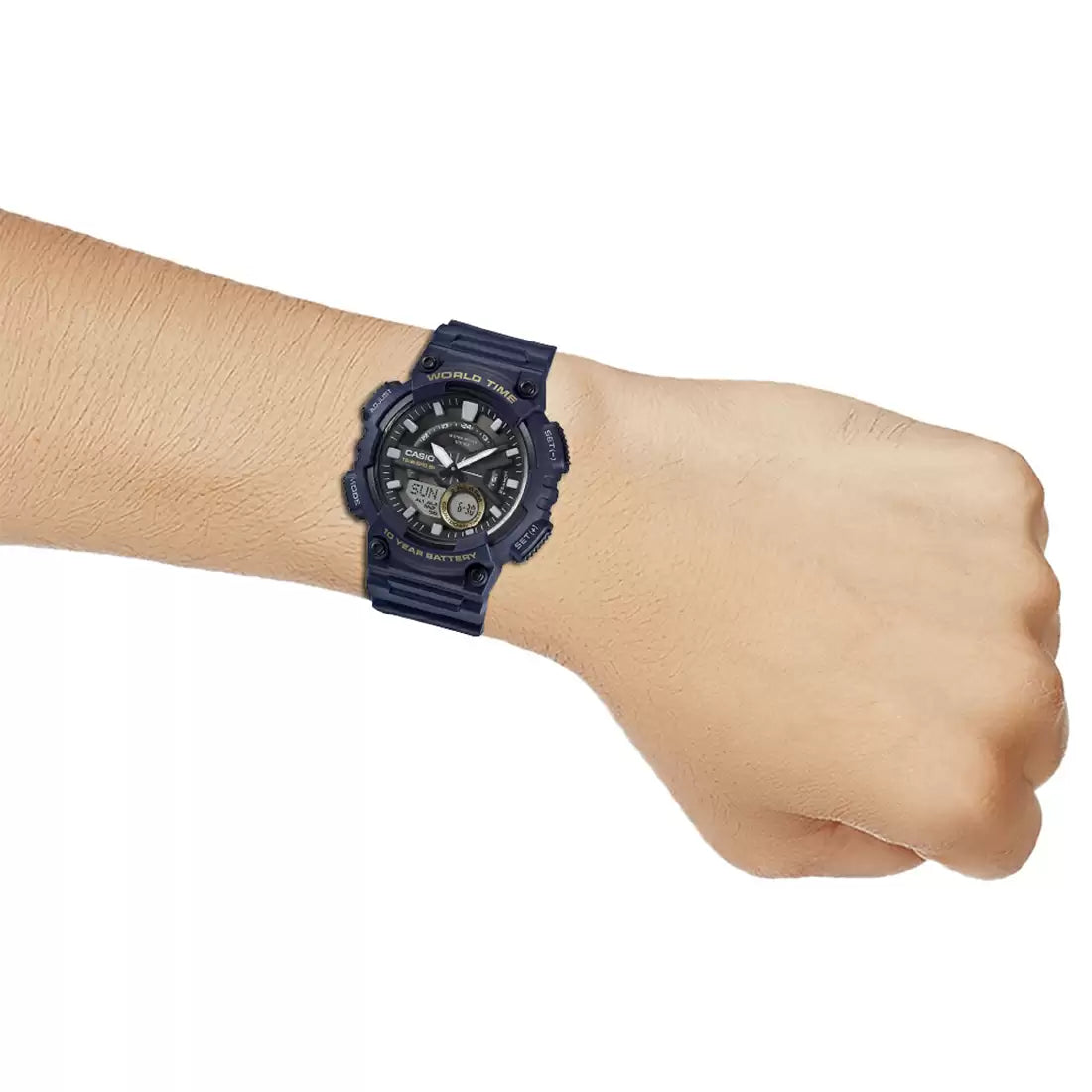 Casio YOUTH AEQ-110W-2AVDF - AD208 Blue Analog-Digital - Men's Watch