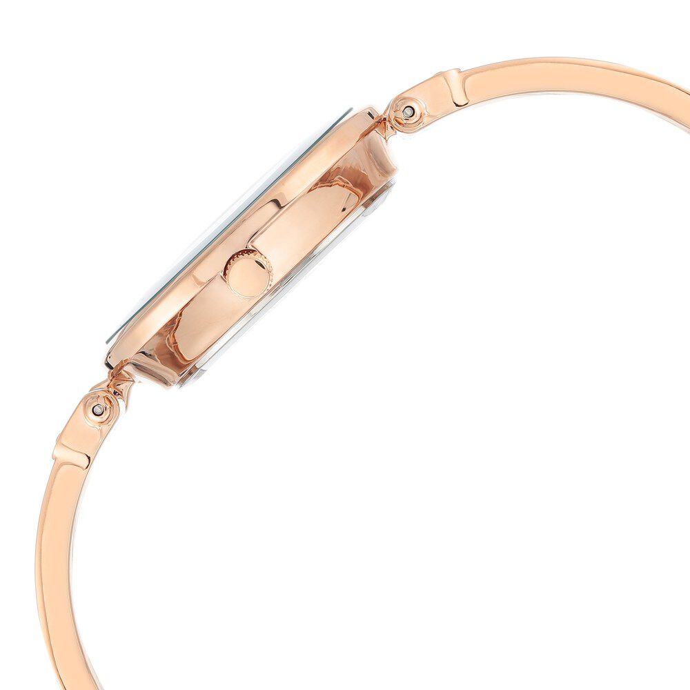 Anne Klein Quartz Analog Green Dial Metal Strap Watch for Women NEAK2512TERG