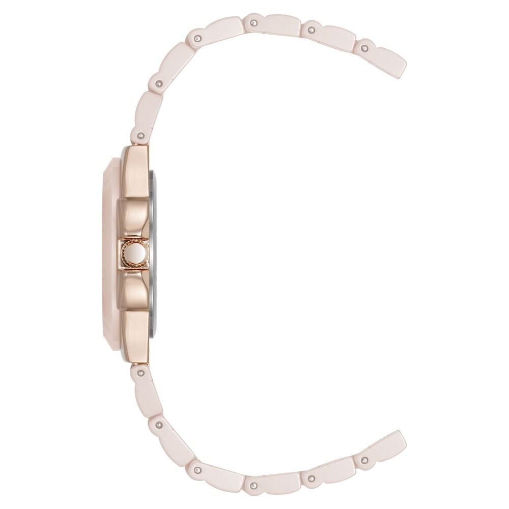 Anne Klein Quartz Analog Mother Of Pearl Dial Ceramic Strap Watch For Women AK5112RGBH