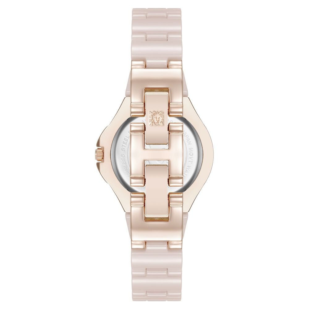 Anne Klein Quartz Analog Mother Of Pearl Dial Ceramic Strap Watch For Women AK5112RGBH