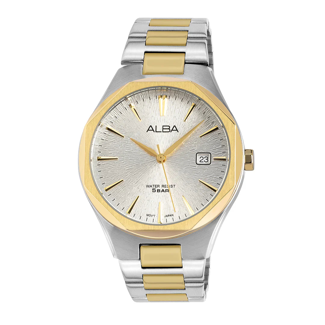 ALBA Gold + Silver Dial Quartz Men's Watch AS9U52X1