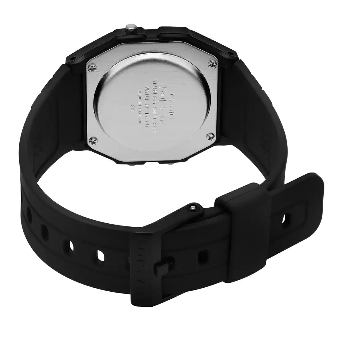 Casio F91W-1Q YOUTH Black Digital Watch (Unisex) - D002