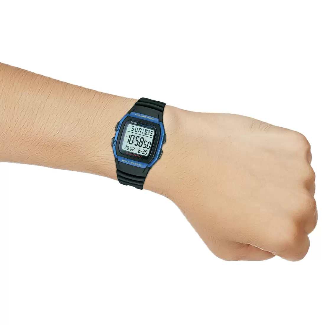 Casio D055 YOUTH W-96H-2AVDF Black Digital Unisex Watch