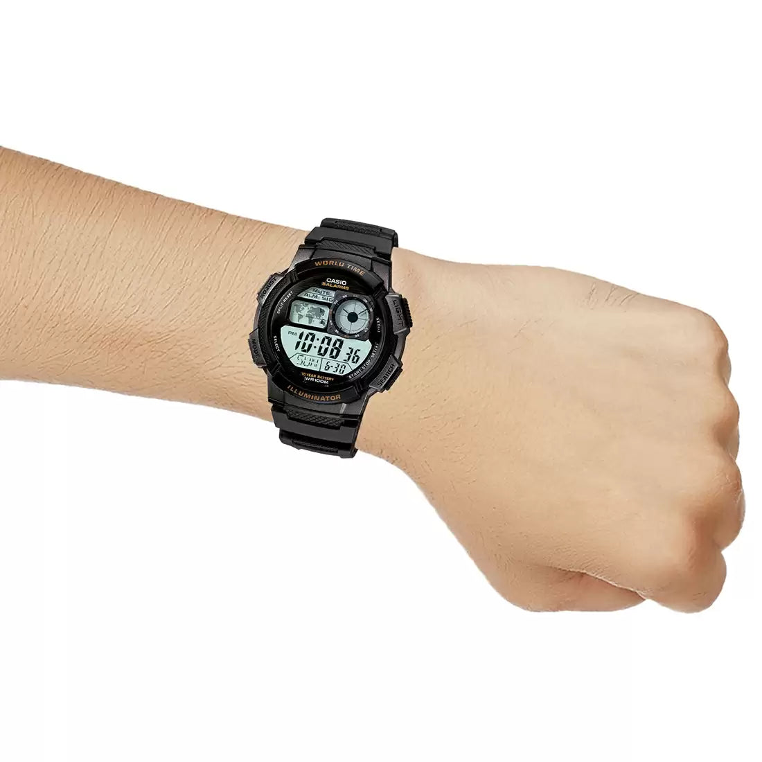 Casio YOUTH AE-1000W-1AVDF - D080 Black Digital - Unisex Watch