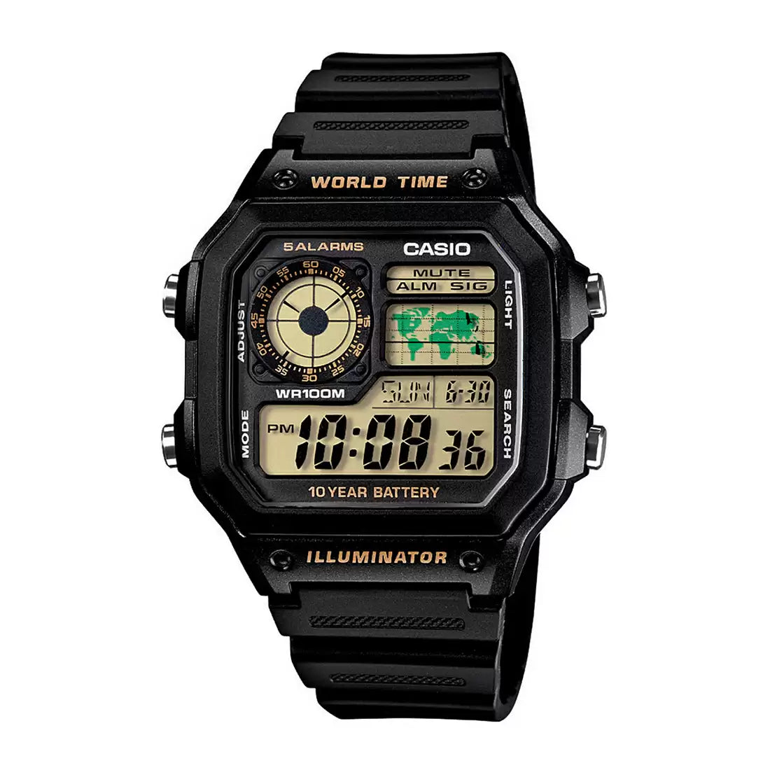 Casio D098 YOUTH AE1200WH-1BVDF Digital Watch (Unisex)