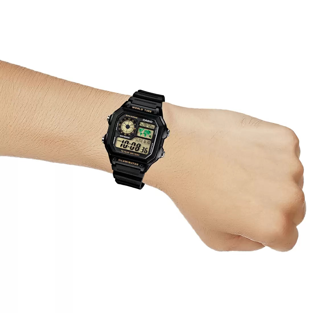 Casio D098 YOUTH AE1200WH-1BVDF Digital Watch (Unisex)