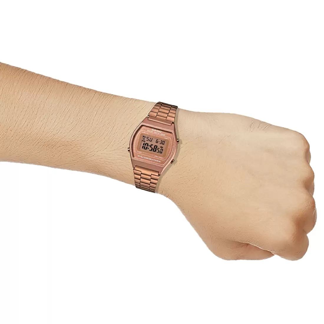 Casio Vintage B640WC-5ADF Rose Gold Digital Unisex Watch - D128