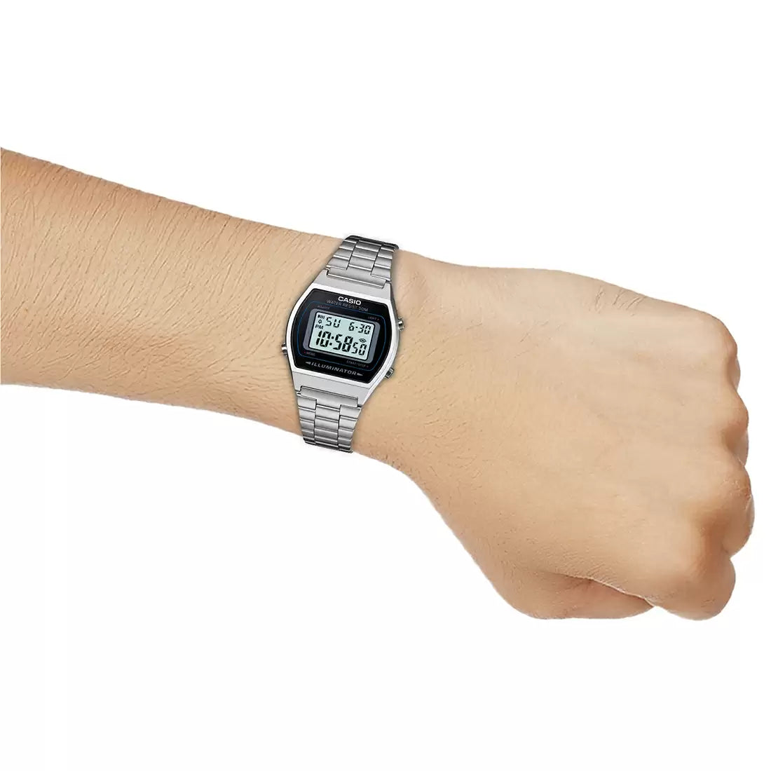 Casio VINTAGE COLLECTION B640WD-1AVDF - D129 Silver Digital - Unisex Watch