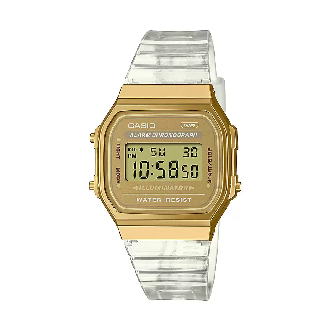 Casio VINTAGE COLLECTION A168XESG-9ADF - D307 Transparent Digital Unisex Watch