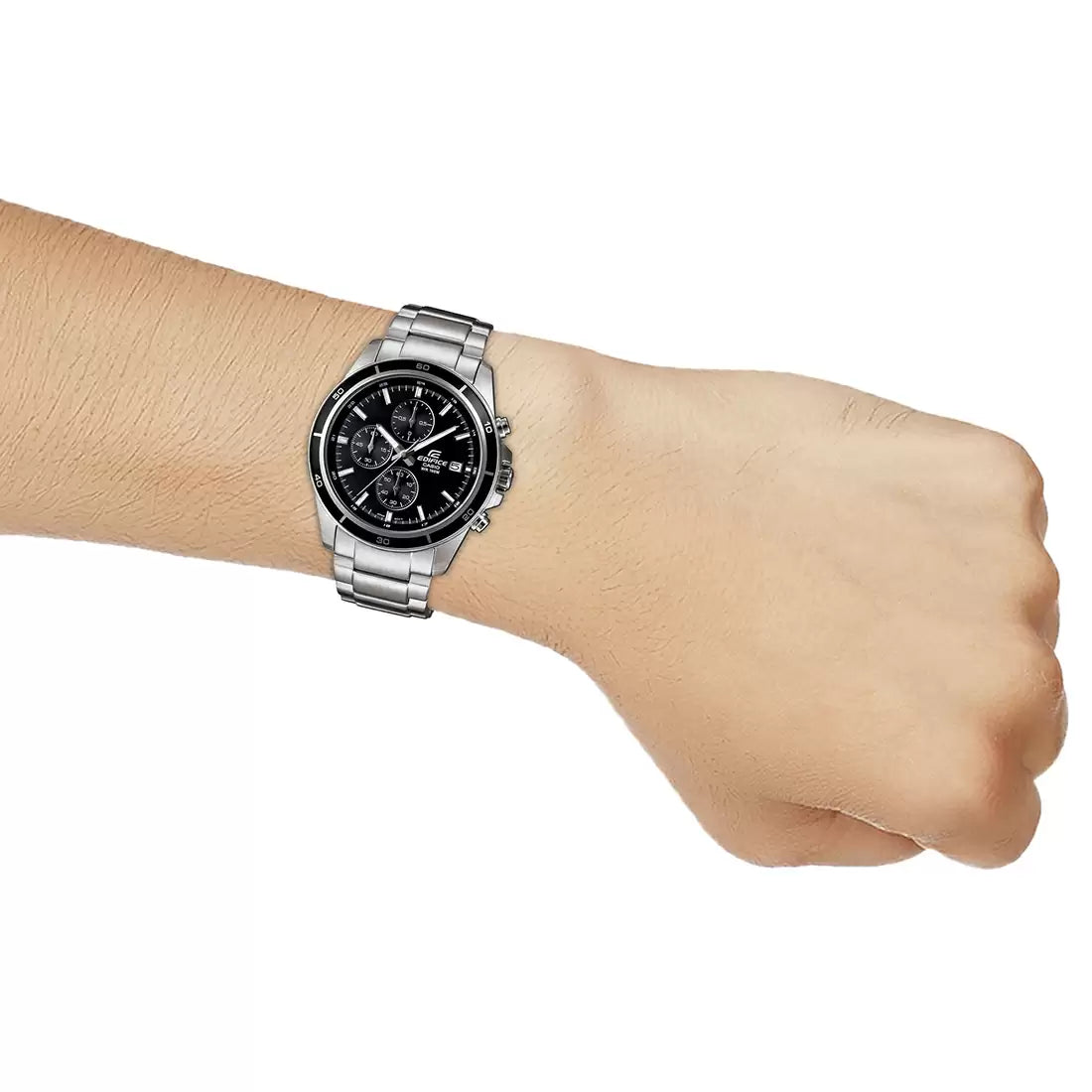 EX093 | CASIO Edifice Silver Chronograph - Men's Watch