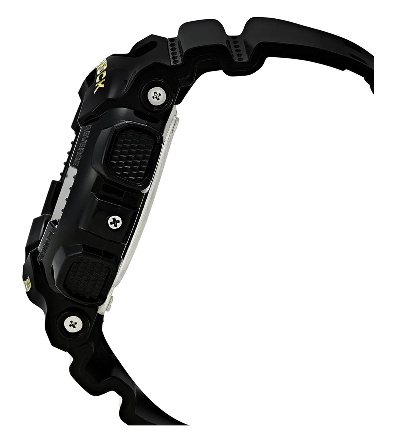 G340 Casio | G-Shock GD-100GB-1DR Black-Gold Analog-Digital Watch (Men)