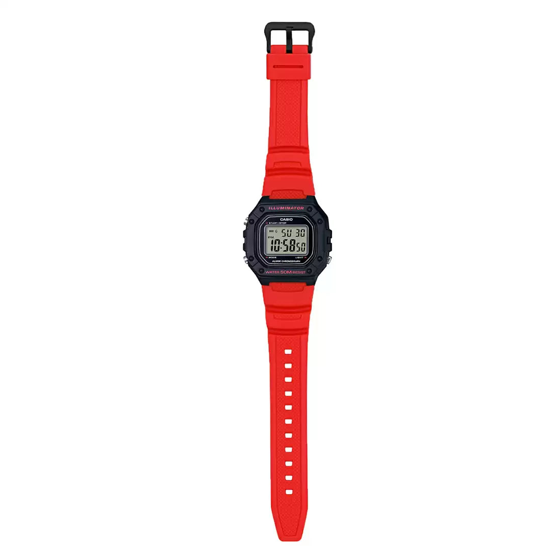 Casio i111 YOUTH W-218H-4BVDF Red Digital Unisex Watch