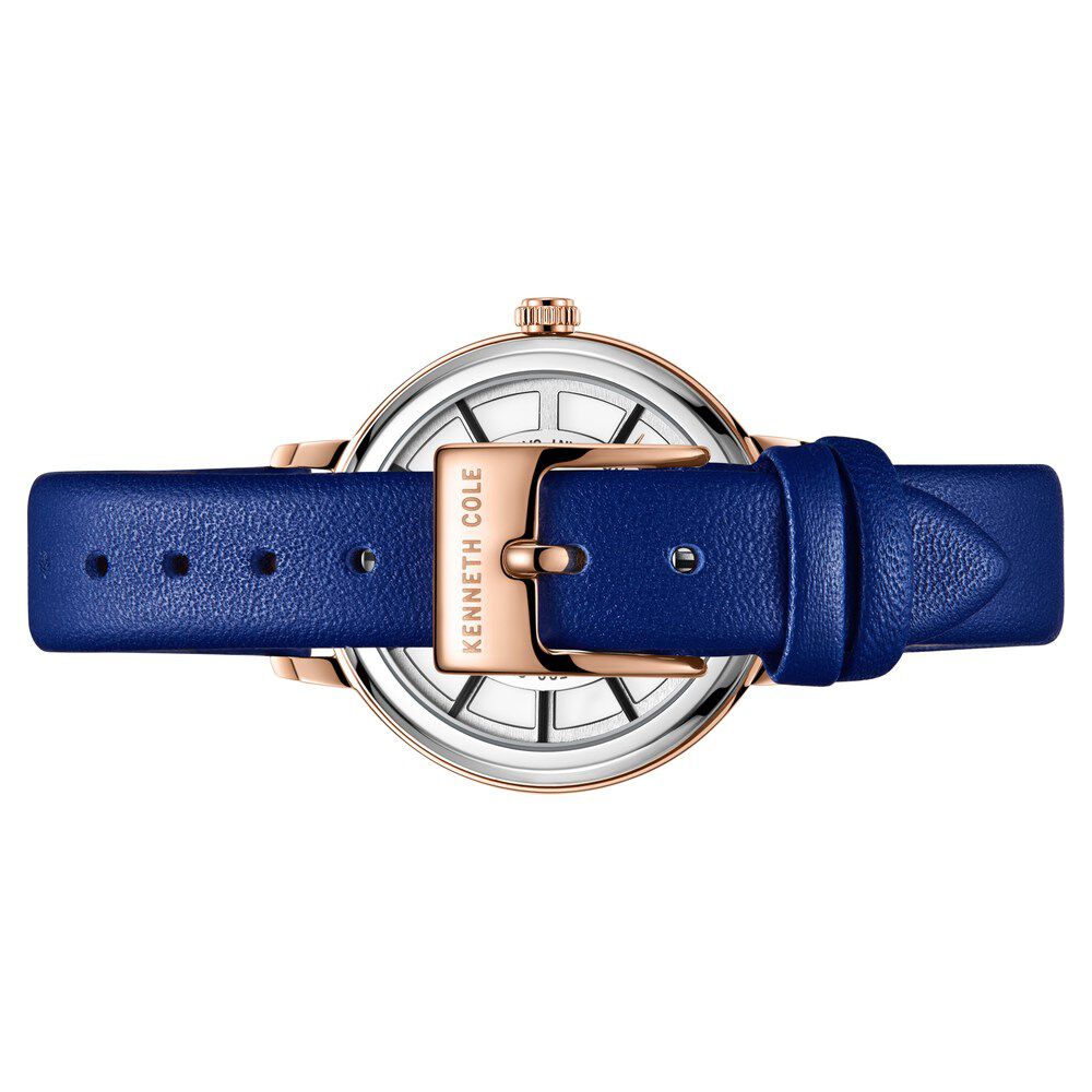 Kenneth Cole Quartz Analog Mother Of Pearl Dial Leather Strap Watch For Women