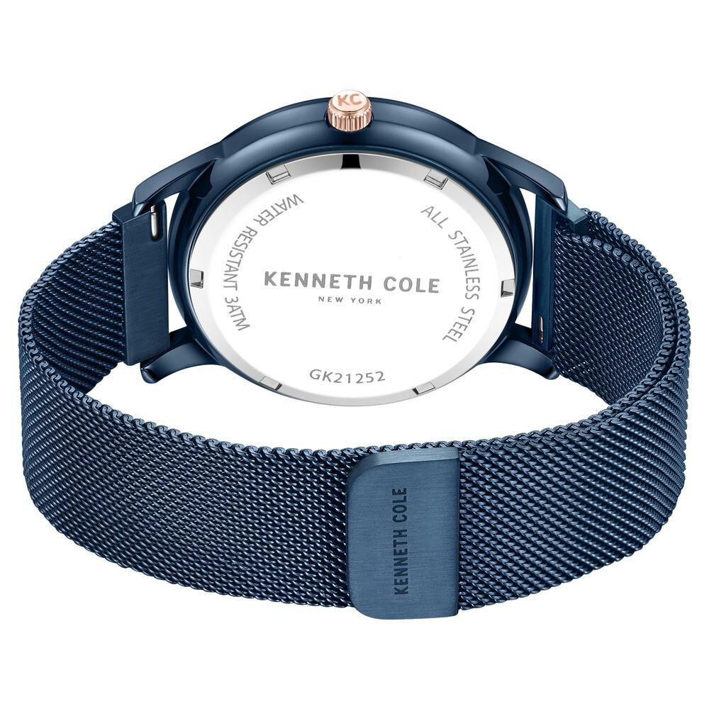 Kenneth Cole Multifunction Blue Dial Stainless Steel Strap Watch For Men KCWGK2125203MN
