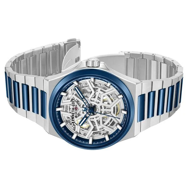Kenneth Cole Automatic Silver Dial Two Toned Stainless Steel Strap Watch For Men kcwgy0065304mn