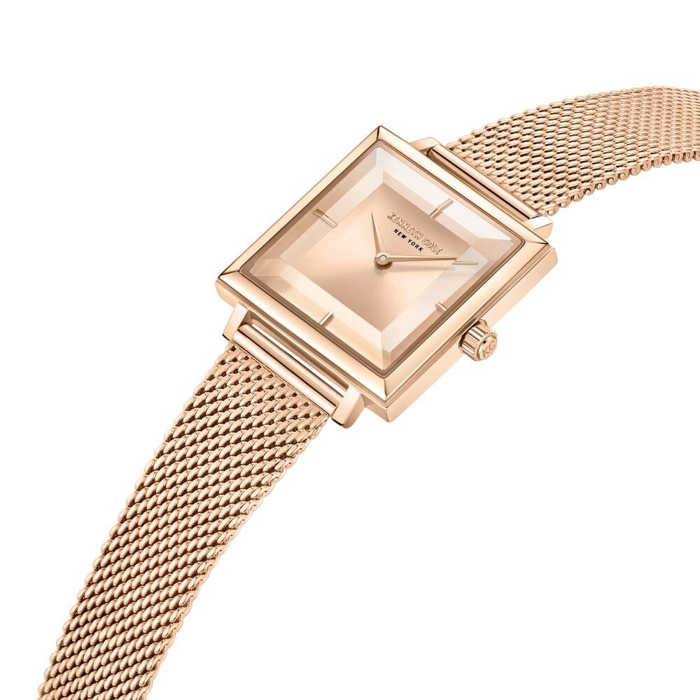 Kenneth Cole Quartz Analog Rose Gold dial Metal Strap Watch for Women KCWLG0026503LD