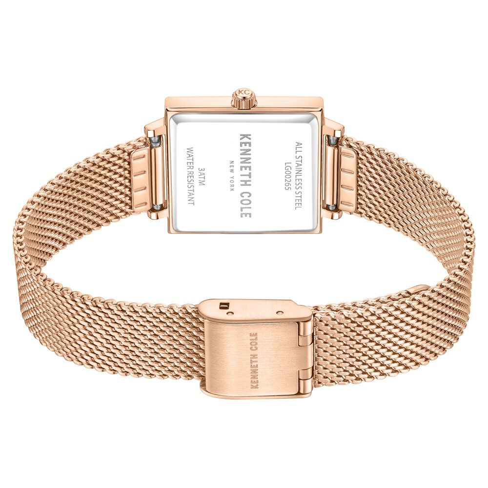 Kenneth Cole Quartz Analog Rose Gold dial Metal Strap Watch for Women KCWLG0026503LD