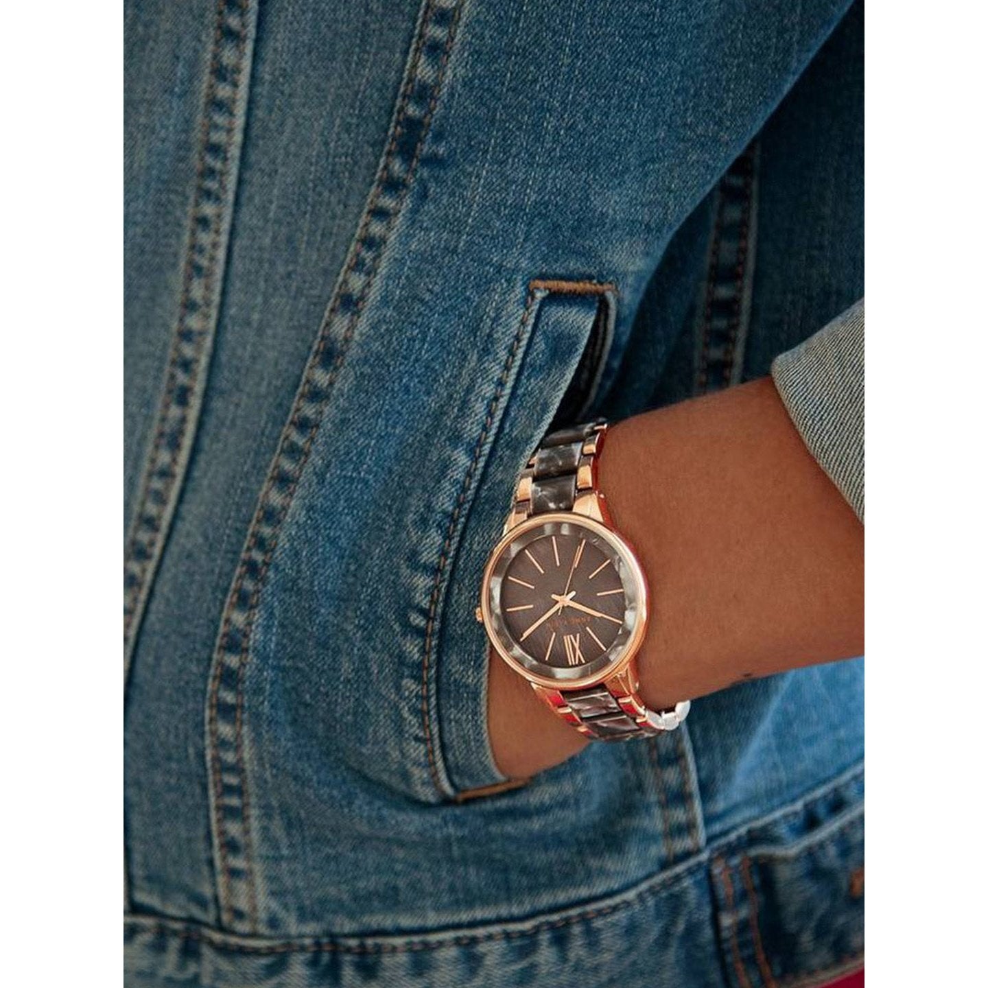 Anne Klein NDAK1412GYRG Trend Analog Watch For Women