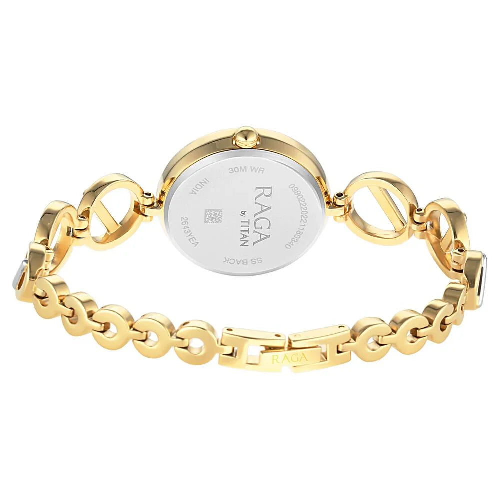 Titan Raga Viva Silver Dial Women Watch With Metal Strap NS2643BM01