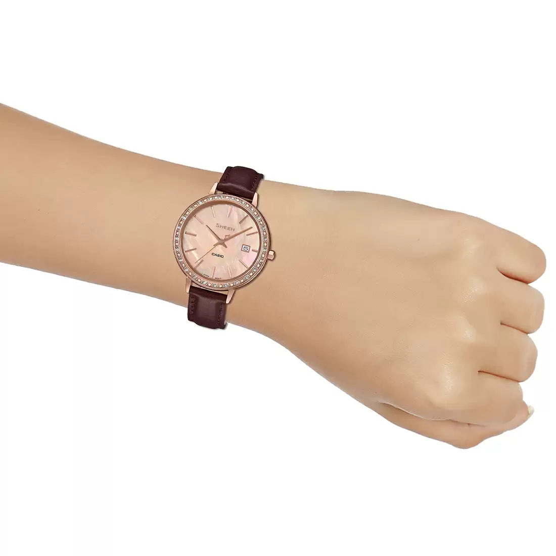 Casio SHEEN SHE-4052PGL-4AUDF - SX244 Pink Gold IP - Women's Watch