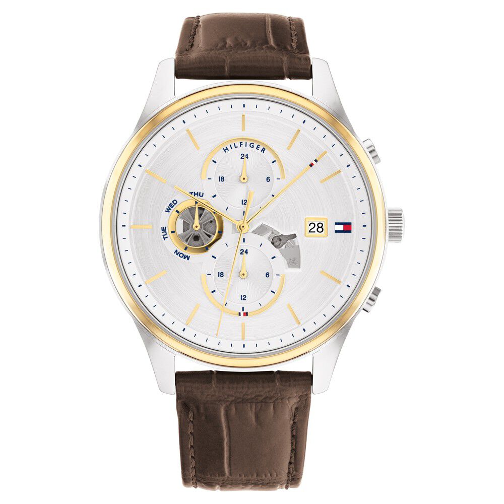 Tommy Hilfiger Silver Dial Quartz Analog Watch for Men NETH1710501