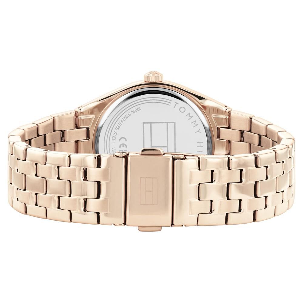 Tommy Hilfiger Quartz Analog Golden Dial Stainless Steel Strap Watch for Women TH1782551
