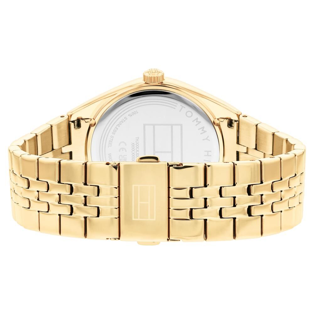 Tommy Hilfiger Quartz Analog with Date Champagne Dial Stainless Steel Strap Watch for Women TH1782592