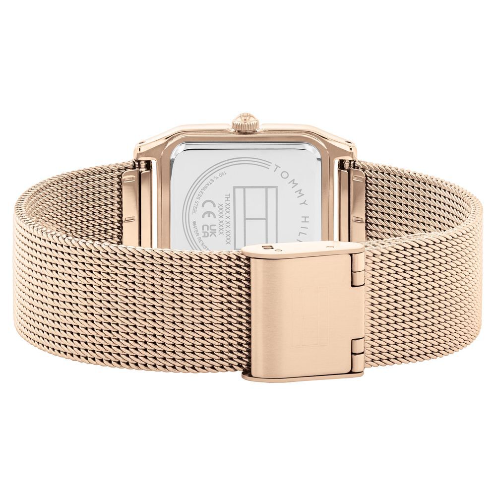 Tommy Hilfiger Grey Dial Golden Stainless Steel Strap Watch for Women TH1782610