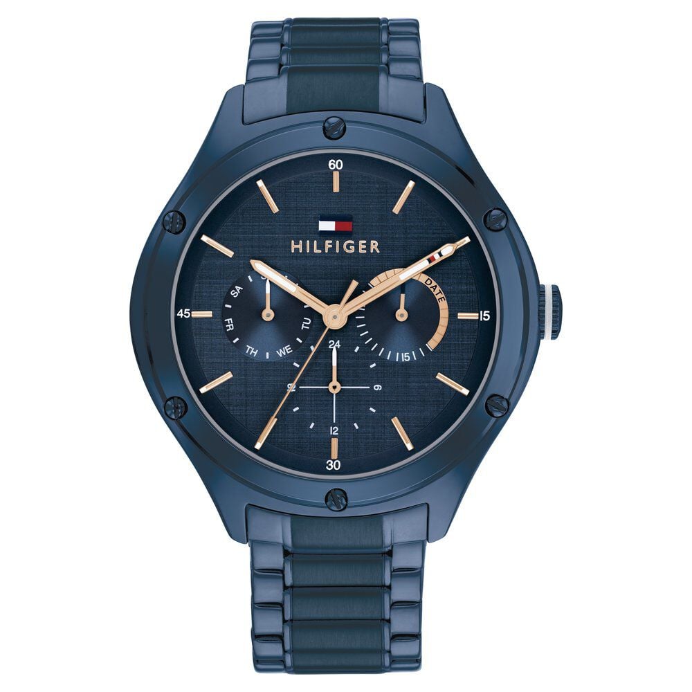 Tommy Hilfiger Quartz Analog with Day and Date Blue dial Stainless Steel Strap Watch for Women TH1782656