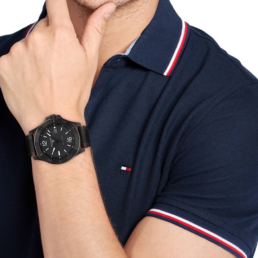 Tommy Hilfiger Analog Black Dial Watch for Men NDTH1791996W