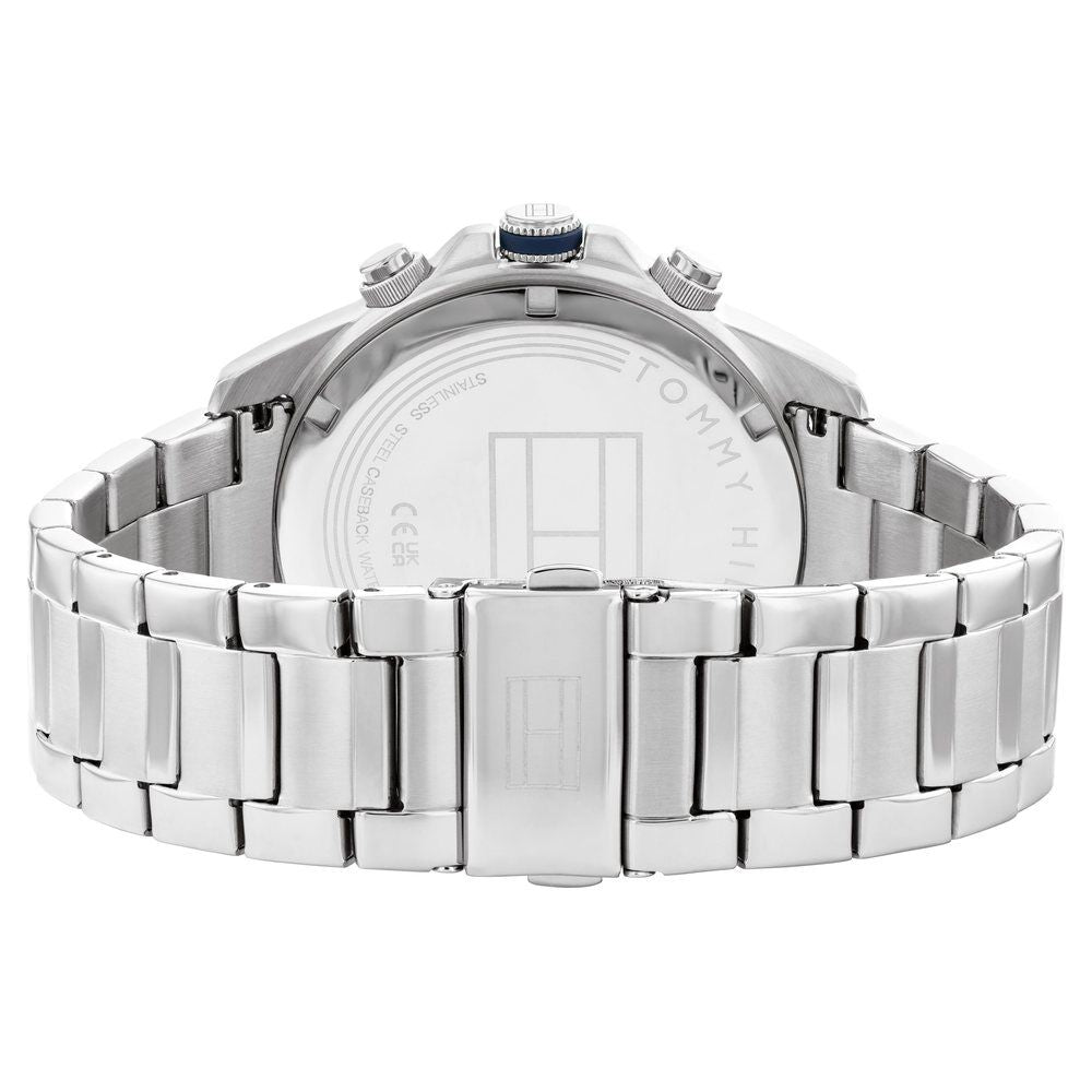 Tommy Hilfiger Blue Dial Silver Stainless Steel Strap Watch for Men TH1792059