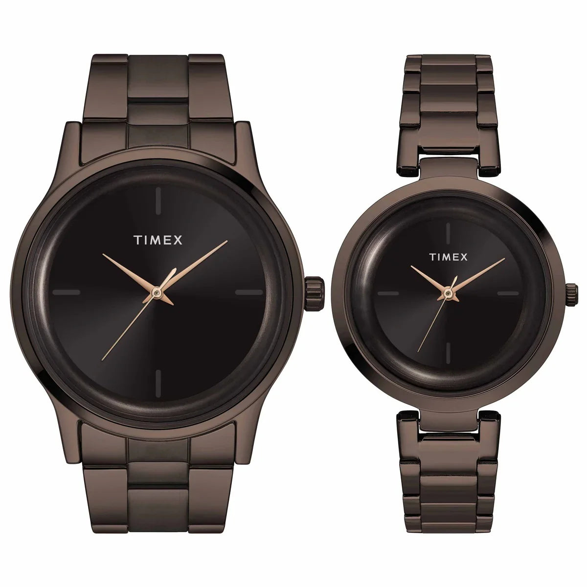 Timex Fashion Analog Brown Dial Couple Watches - TW00PR295