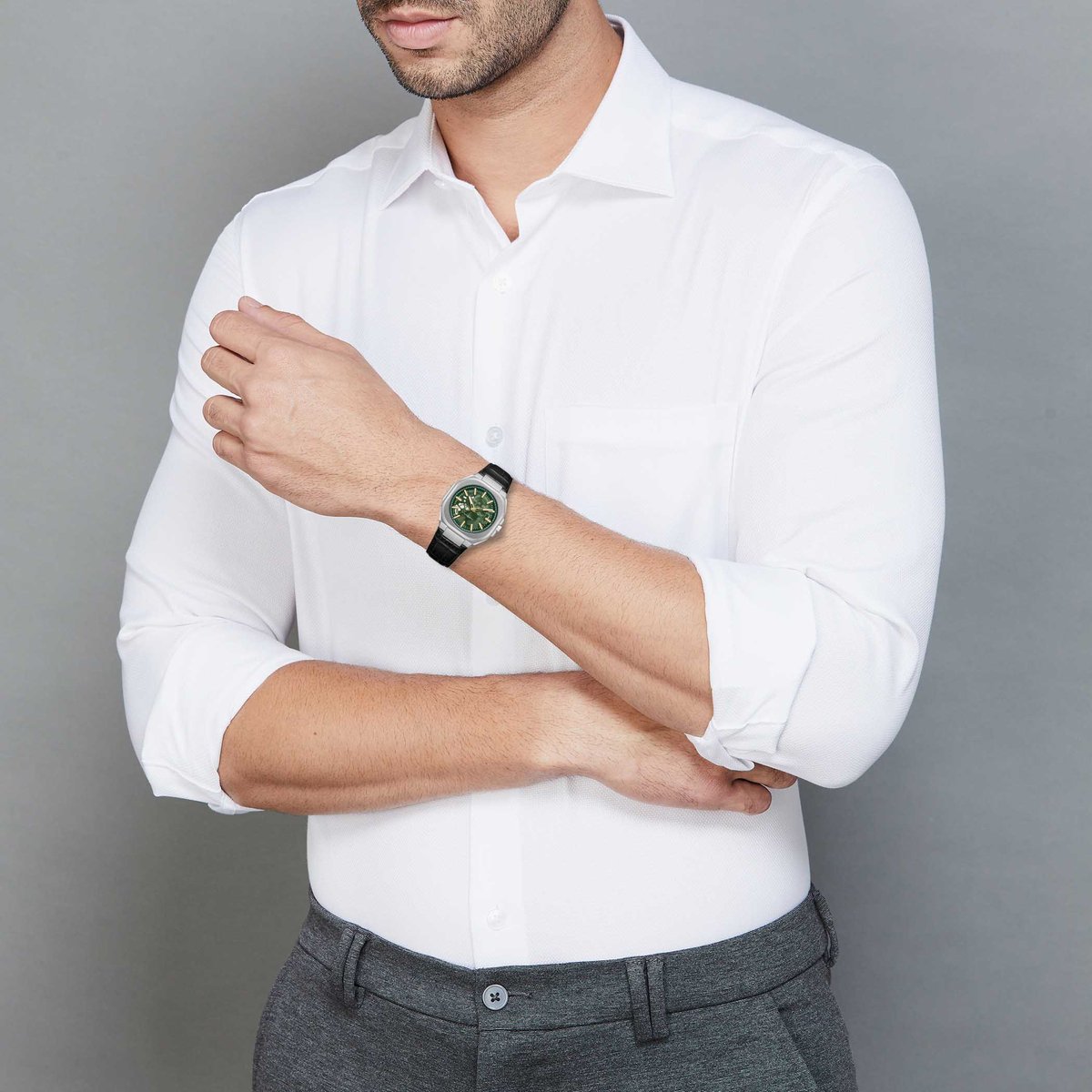 CERRUTI 1881 Leather Strap Automatic Watch - CECIWGE0050204