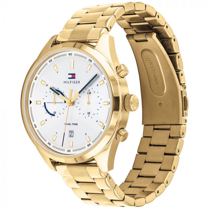 Tommy hilfiger Men Bennett Round White Watches NETH1791726