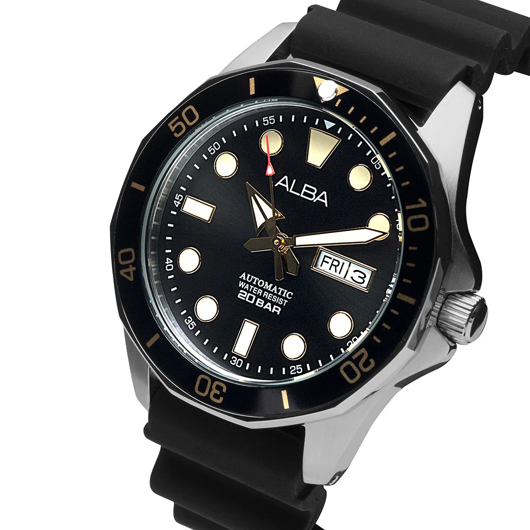 ALBA Mechanical Black Dial Automatic Men's Watch - AL4553X1