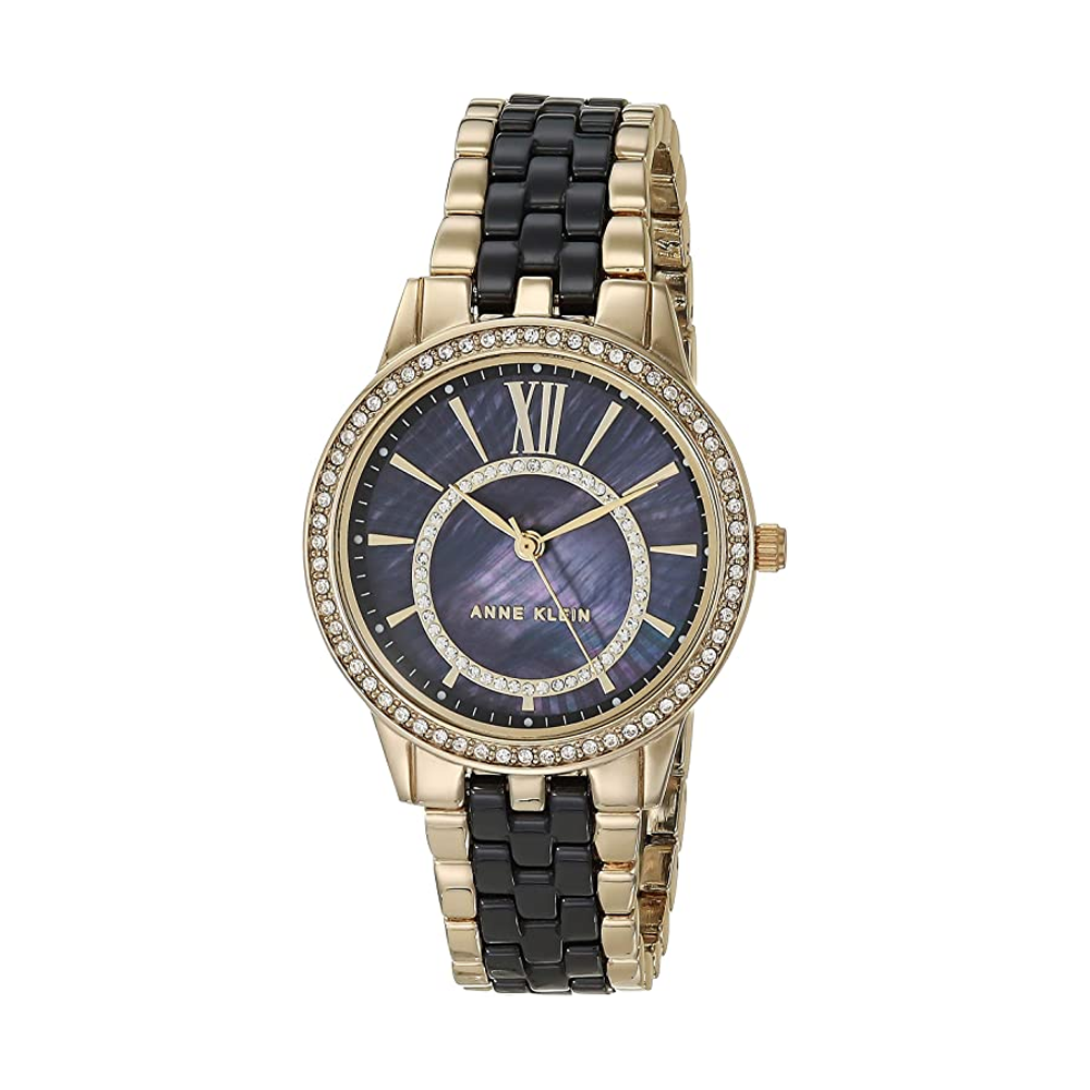 Anne Klein Analog Black Dial Women's Watch - NCAK3672BKGB