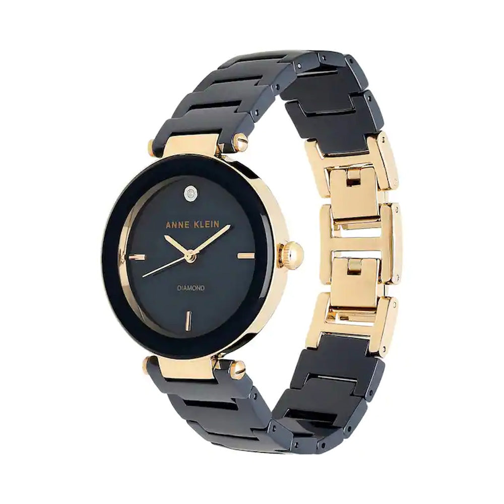 Anne Klein NDAK1018RGNV Analog Watch For Women