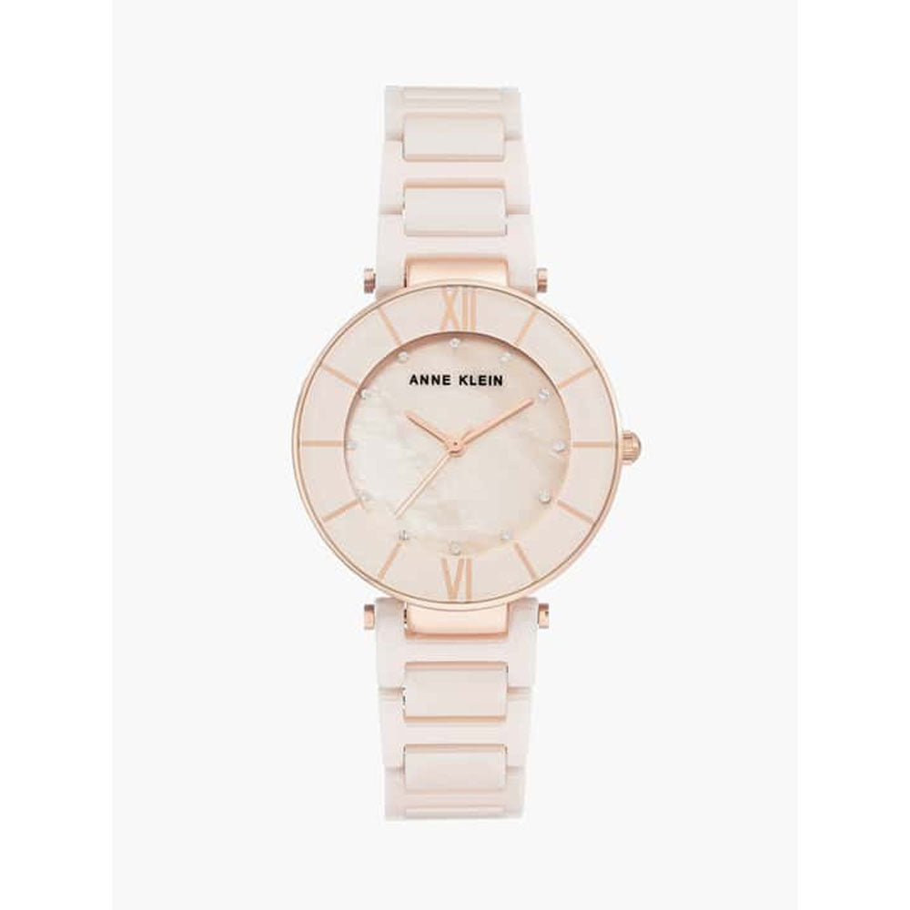 Anne Klein NDAK3266LPRG Ceramics Analog Watch For Women